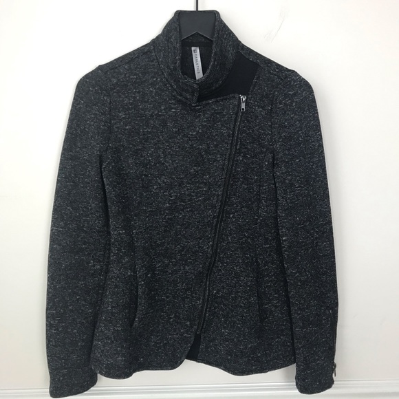 Fabletics Calypso Jacket Tweed Asymmetrical Zip XS - Picture 4 of 16